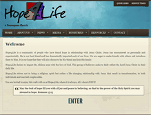 Tablet Screenshot of hope4life.org